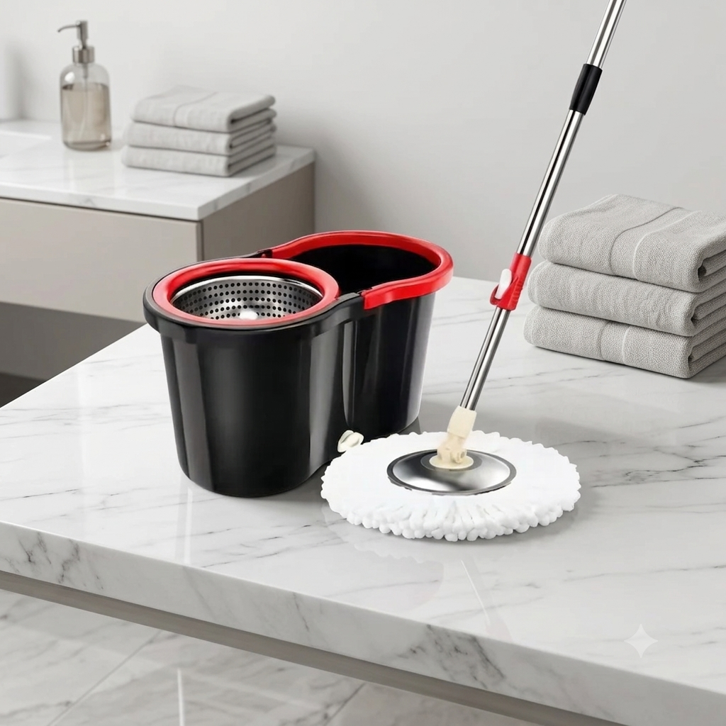 Round Bucket Mop Set