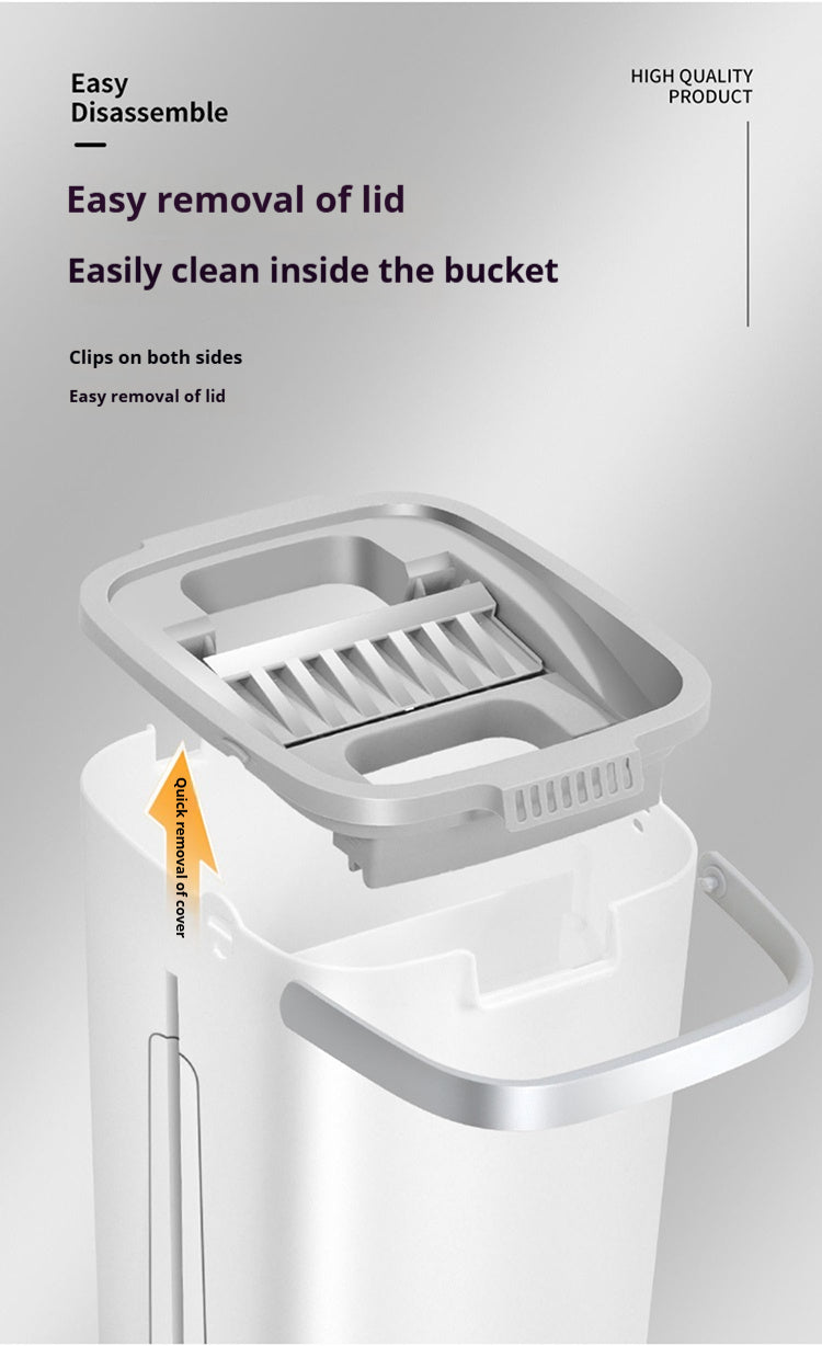 Microfiber Flat Mop & Bucket Set – Floor Cleaning