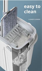 Microfiber Flat Mop & Bucket Set – Floor Cleaning