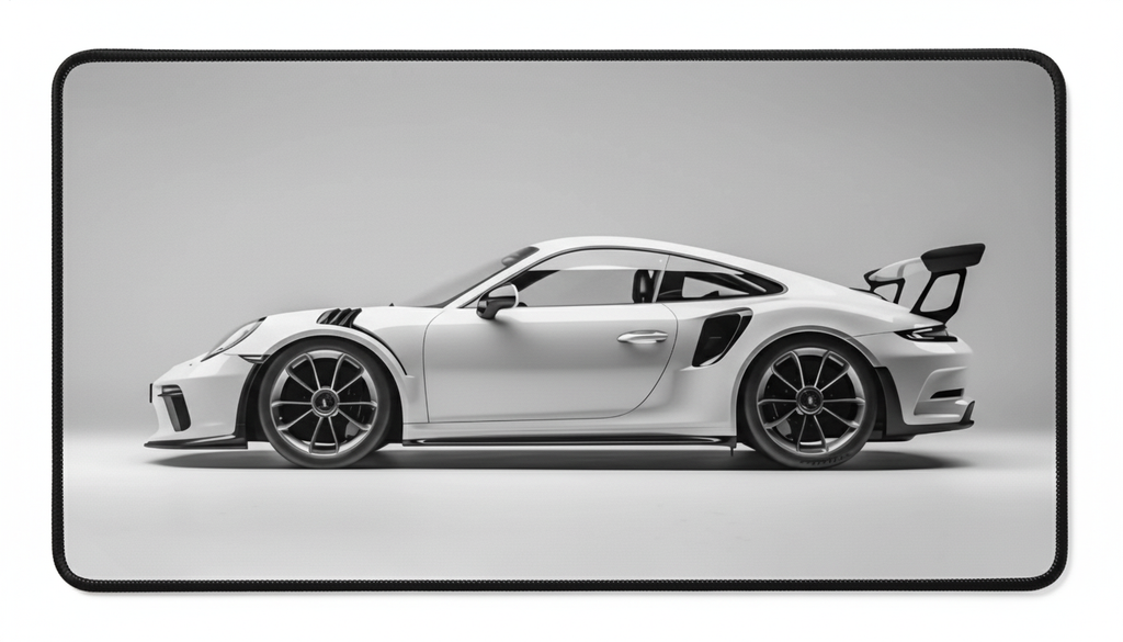Porshe 911 White Deskmat (XXL)