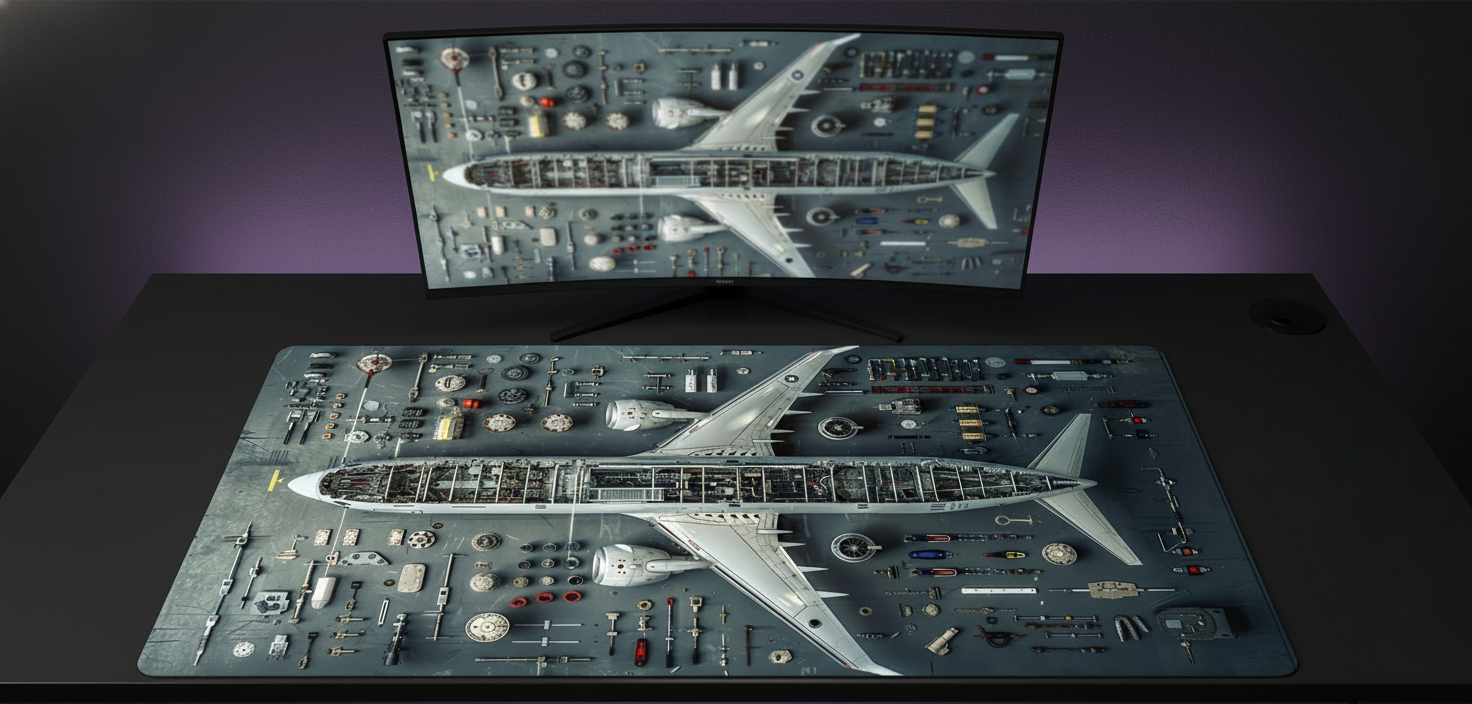 Aircraft Parts Spread Deskmat (XXL)