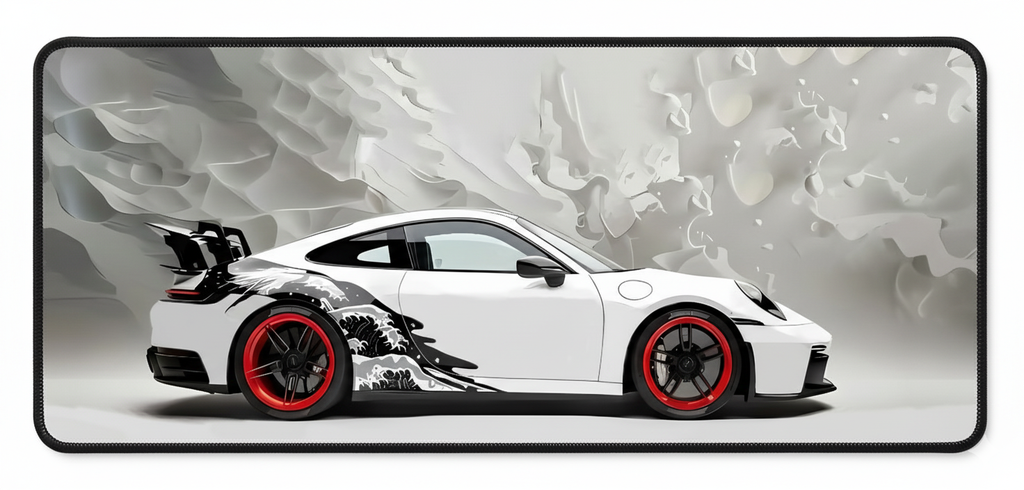GT3 Crimson Great Wave Deskmat (XXL)