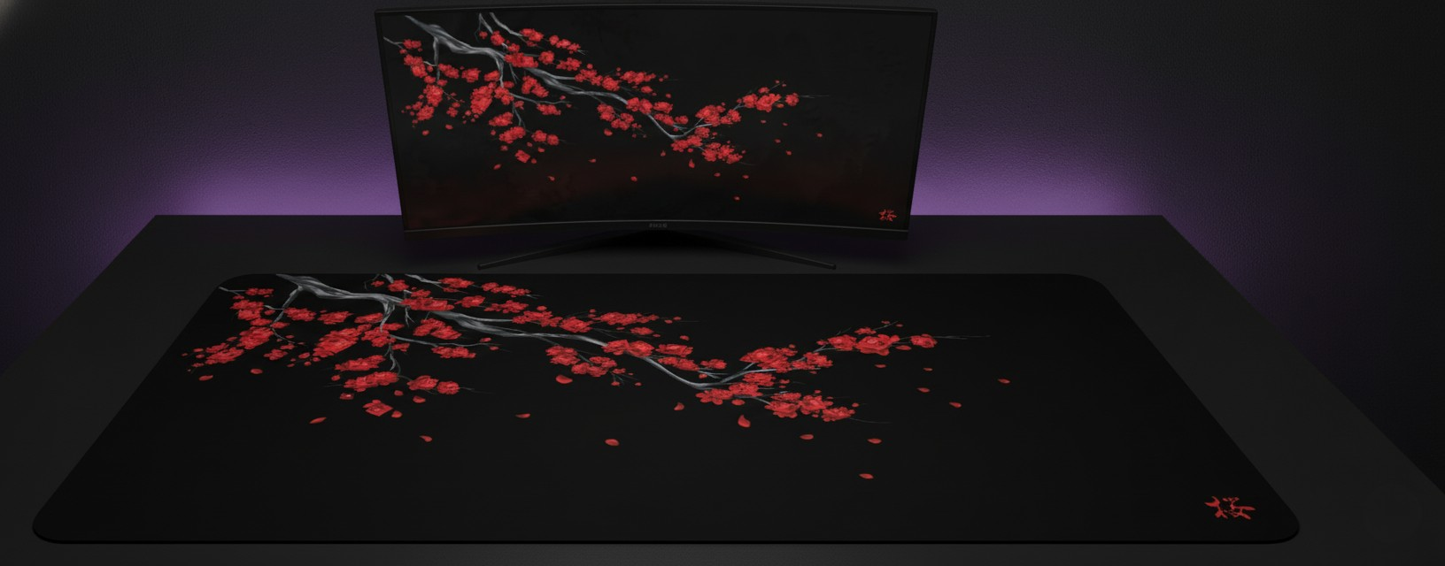 Blood Red Blossom Deskmat (XXL)