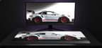 Cherry on White 911 GT3 RS Deskmat (XXL)
