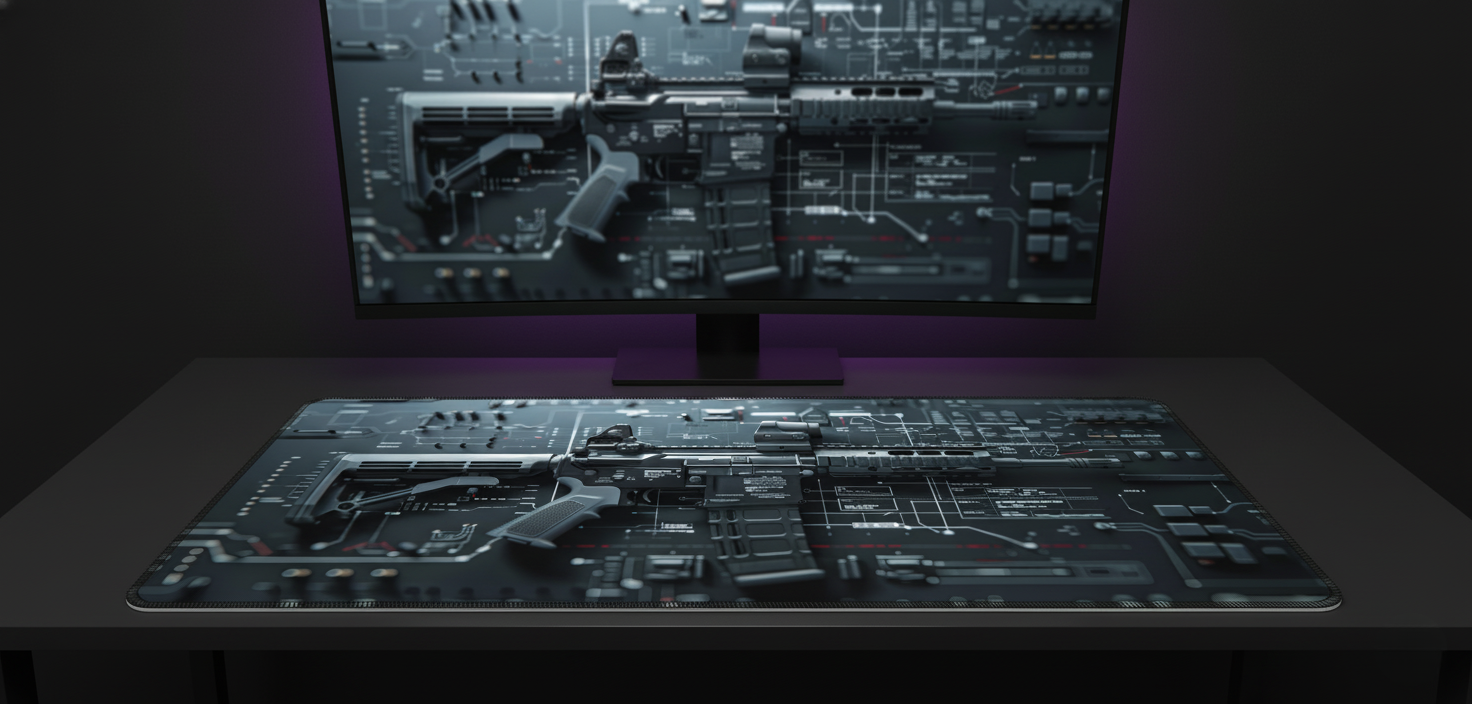 AR-15 Blueprint Deskmat (XXL)
