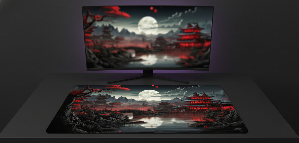 Crimson Bloom Deskmat (XXL)