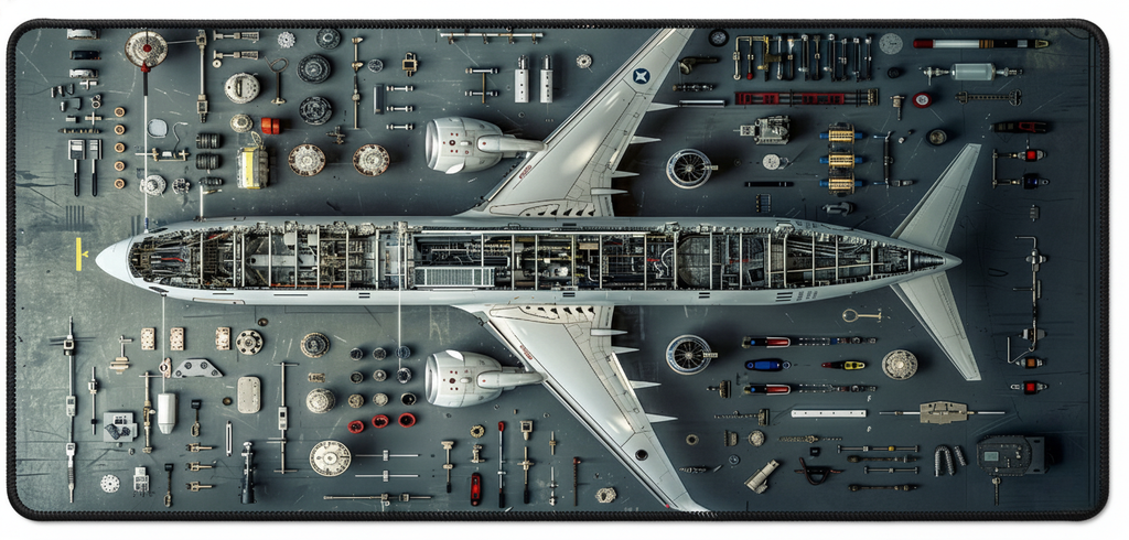 Aircraft Parts Spread Deskmat (XXL)