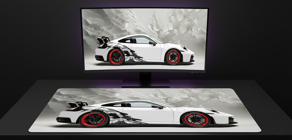 GT3 Crimson Great Wave Deskmat (XXL)
