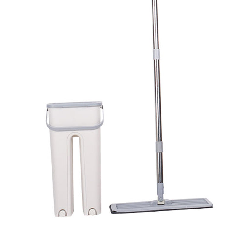 Microfiber Flat Mop & Bucket Set – Foldable & Easy to Clean